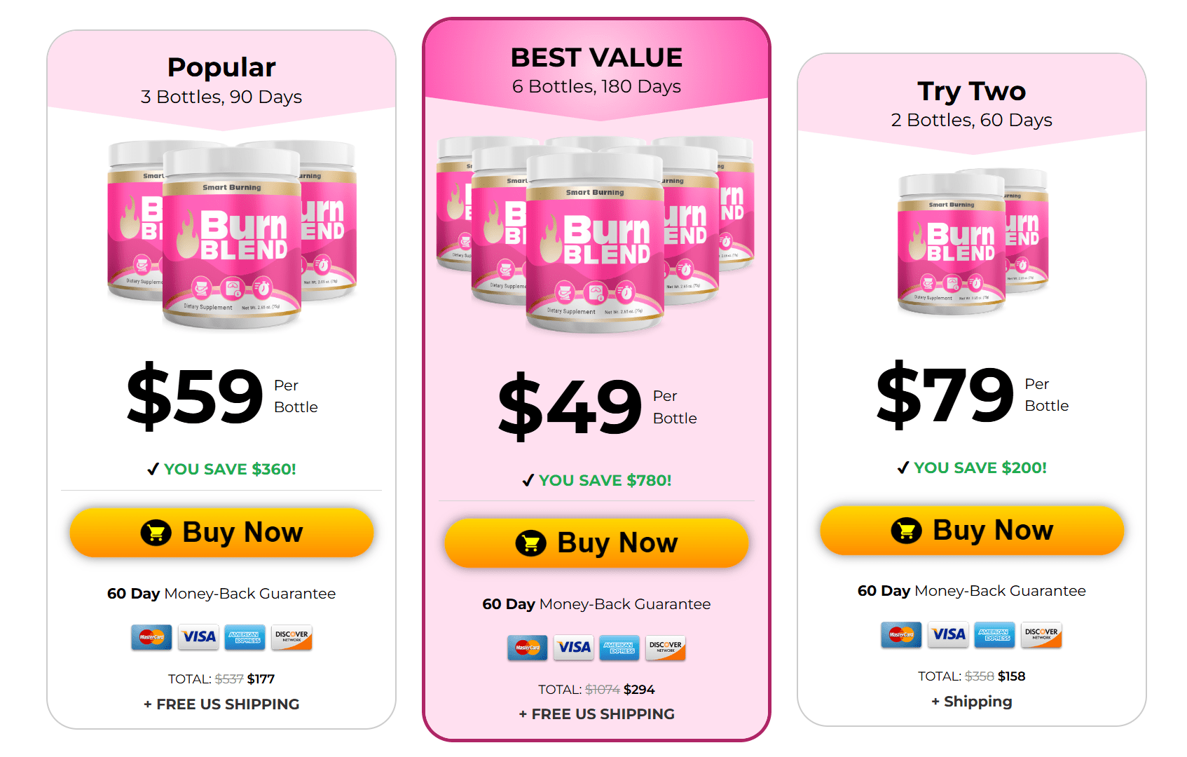 Burn Blend discount